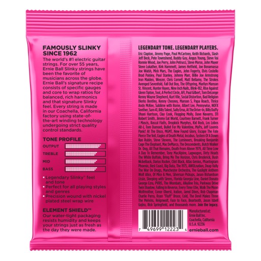 Струны для электрогитары Ernie Ball 2223 Super Slinky Nickel 9–42