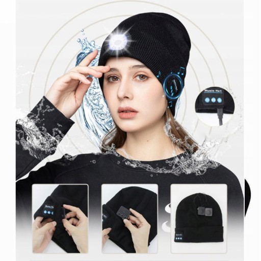 НАУШНИКИ BLUETOOTH 5.0 ШАПКА МУЗЫКА ЗИМНЯЯ ШАПКА