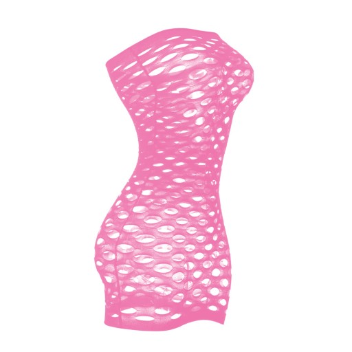 SUKIENKA TUBA BIELIZNA DAMSKA BODY BODYSTOCKING RÓŻOWA SEKSOWNA SIATECZKA