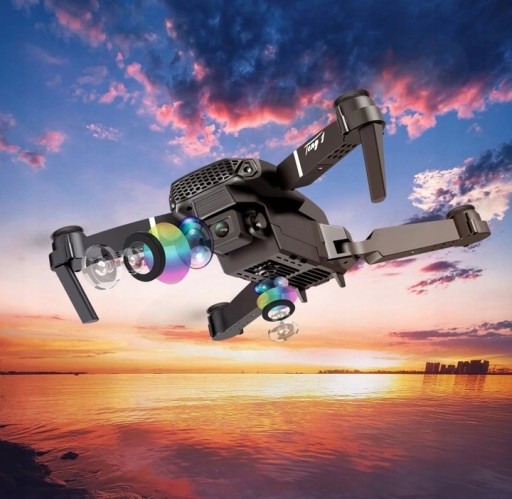 DRON E90 PRO KAMERY 4K WIFI HD ZABAWKA ZAWIS 250m