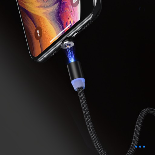 МАГНИТНЫЙ КАБЕЛЬ 3в1 MICRO TYP-C для IPHONE USB-C