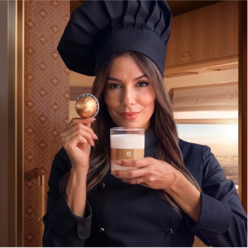 NESPRESSO EKSPRES DO KAWY NA KAPSUŁKI VERTUO LATTISSIMA KAPSUŁKOWY + 19 KAW