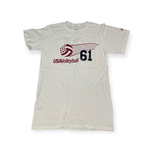 Мужская белая футболка ADIDAS VOLLEYBALL S 61
