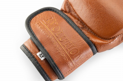 ПРОФЕССИОНАЛЬНЫЕ ПЕРЧАТКИ ДЛЯ ММА ИЗ НАТУРАЛЬНОЙ КОЖИ EVOLUTION RETRO XL