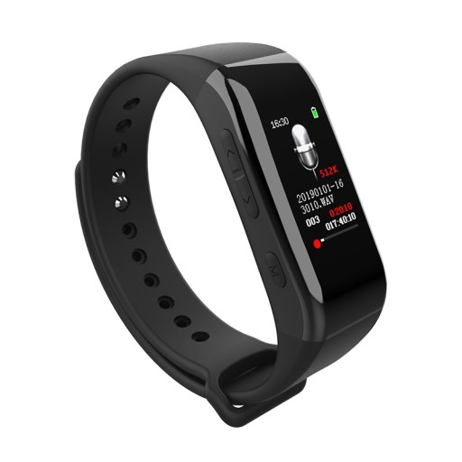 Шпионский рекордер Smartband, обнаружение голоса в формате MP3