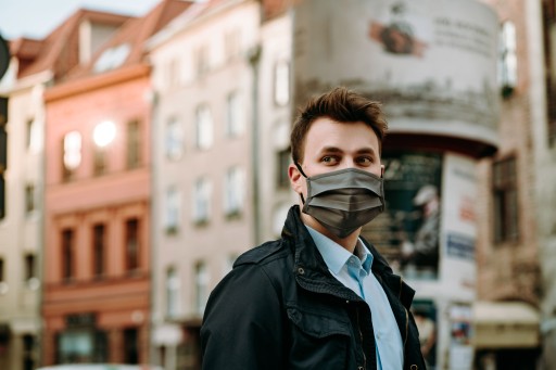 MASK STREET хлопковая маска, двухслойная СЕРАЯ