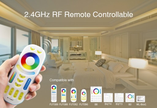 ZESTAW 3x STEROWNIK DO TAŚM LED RGB RGBW RGBCCT 3w1 STREFOWY + CZARNY PILOT