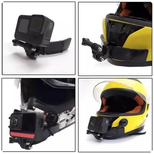 Крепление на шлем Держатель для шлема для камер GoPro 12, 11, 10, 9, 8, 7, 6, 5 MAX DJI