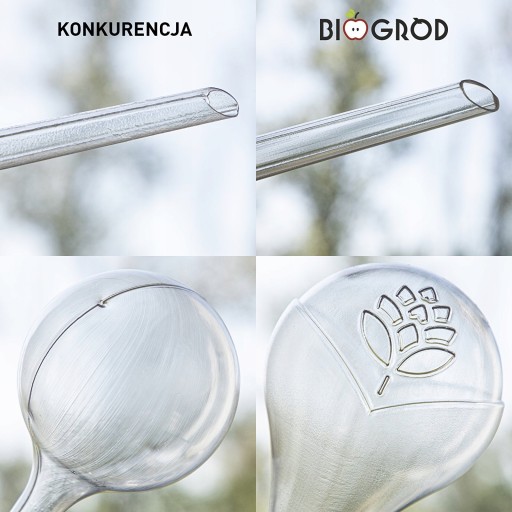 DUŻE KULE NAWADNIAJĄCE 400ml do KWIATÓW DONICZEK ROŚLIN 10 szt. BIOOGRÓD