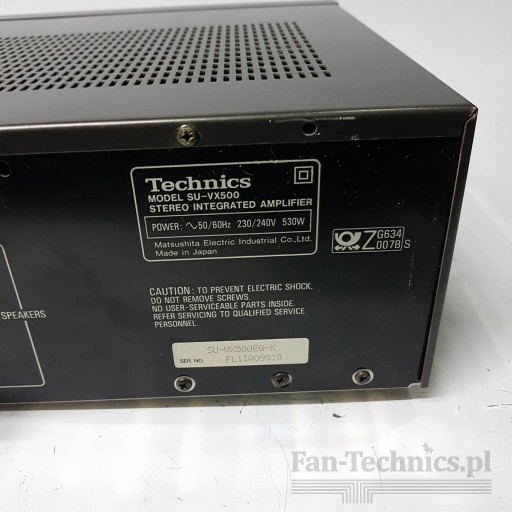 Fan-Technics Магазин усилителей Technics SU-VX500 Лодзь