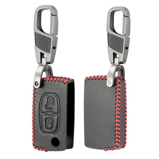 Skórzane etui pokrowiec na kluczyk PEUGEOT 3008 2008 CITROEN C1 C2 C3 C4 C5