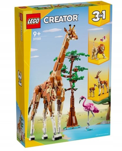 LEGO CREATOR 31150 ДИКИЕ ЖИВОТНЫЕ САФАРИ ПОДАРОК
