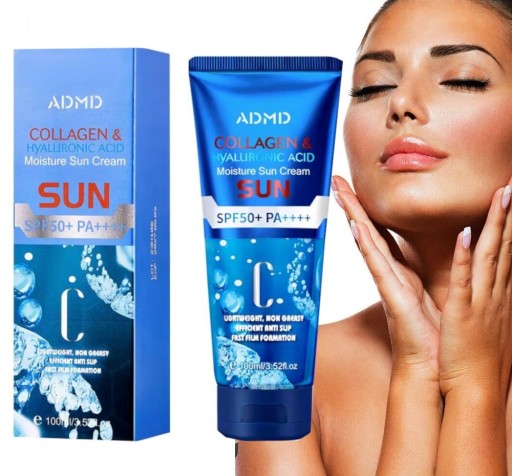 KREM PRZECIWSŁONECZNY SPF50+ PA++++ KOLAGEN + KWAS HIALURONOWY 100ml