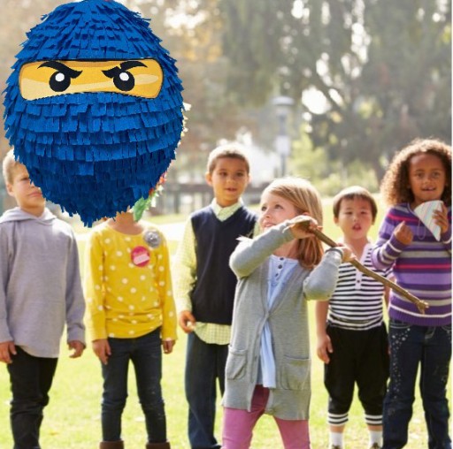 ПИНИАТА НА ДЕНЬ РОЖДЕНИЯ LEGO NINJAGO NINJA GO ПОДАРОК ​​БОЛЬШОЙ 85см