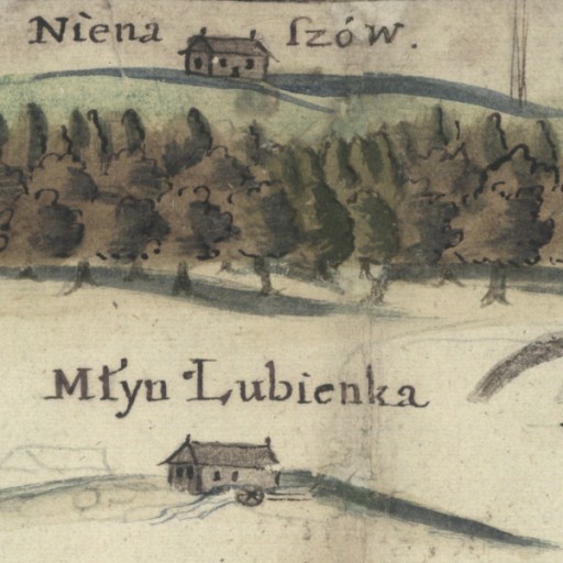Лубиенко – карта окрестностей 1700-1800 гг. | Формат А3+ без рамки.