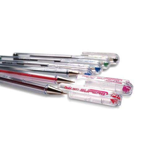 Шариковая ручка Pentel BK77-B SUPERB красная 0 7 мм