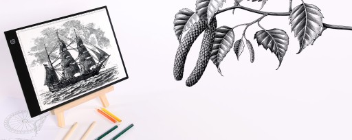 Доска с подсветкой Доска для рисования Графический планшет для рисования LED A4