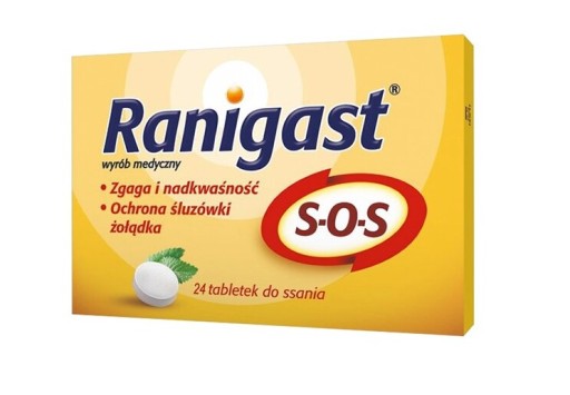 Ранигаст SOS Рефлюкс изжоги 24 пастилки