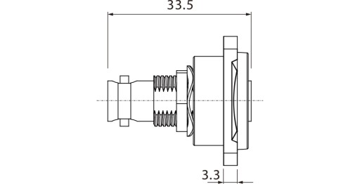 ДВУСТОРОННЯЯ ПАНЕЛЬНАЯ РОЗЕТКА BNC ROXTONE RAB75D