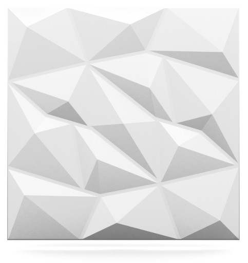 БЕЛЫЕ СТЕНОВЫЕ ПАНЕЛИ Brilliant, ПОТОЛОЧНЫЕ 3D КАССЕТЫ