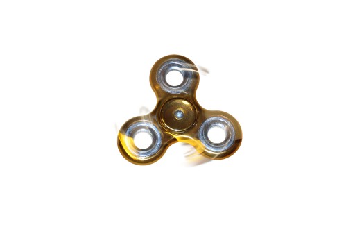 ZŁOTY SPINNER DO TABLICY SENSORYCZNEJ MANIPULACYJNEJ SPINNER ZABAWKA