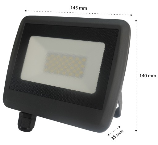 HALOGEN Naświetlacz LAMPA LED 30W IP65 Reflektor
