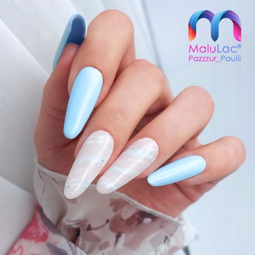 Набор для наращивания ногтей MaluLac UV: 2 геля по 45 г + кисть для геля