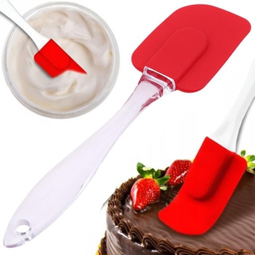 SZPATUŁKA ŁOPATKA SILIKONOWA OBIERACZKA DO KREMU TEFLONU DUŻA 24 CM #101