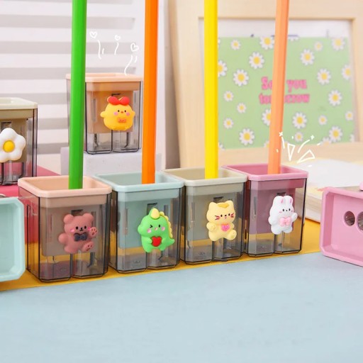 Маленькая симпатичная точилка для карандашей Kawaii с мотиком