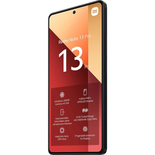 Смартфон Xiaomi Redmi Note 13 Pro 4G 8/256 ГБ LTE AMOLED Midnight Black