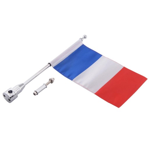 Крепление на флагшток для мотоцикла, нейлон, флаг Франции, FR 2