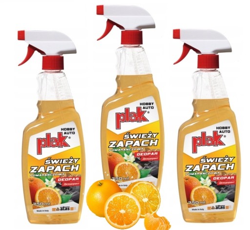 PLAK DEOPAR 750ML ODŚWIEŻACZ POWIETRZA POMARAŃCZA