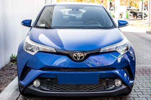 TOYOTA C-HR AX10 2016+ ГАЛОГЕННЫЕ НАКЛАДКИ ПЕРЕДНИЕ ХРОМ