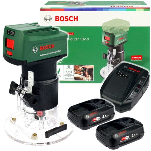 ФРЕЗЕРНЫЙ СТАНОК AdvancedTrimRouter 18V-8 BOSCH 2x2,5 Ач