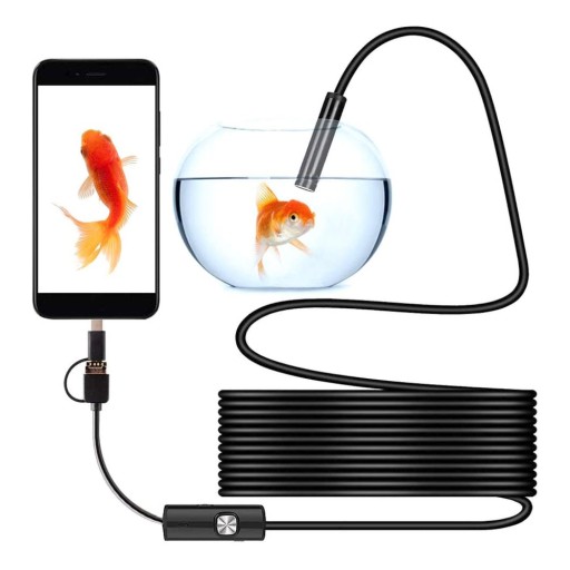KAMERA INSPEKCYJNA ENDOSKOP USB APP 5,5mm 5m