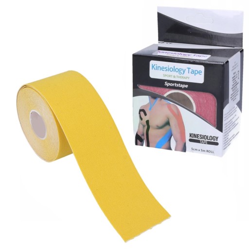 TAŚMA KINEZJOLOGICZNA PLASTRY TAPE TEJPY KINESIOTAPING TEJP PRO 5MX5CM