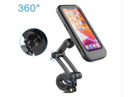 UCHWYT ROWEROWY MOTOCYKL NA TELEFON MONTOWANY NA KIEROWNICĘ ROWERU STABILNY