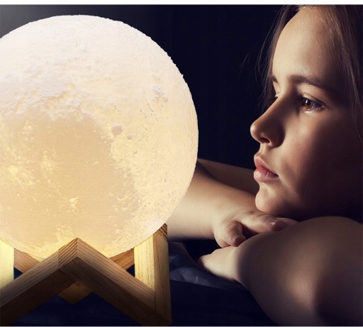 3D MOON LIGHT НОЧНОЙ СВЕТИЛЬНИК 13 см, диммер