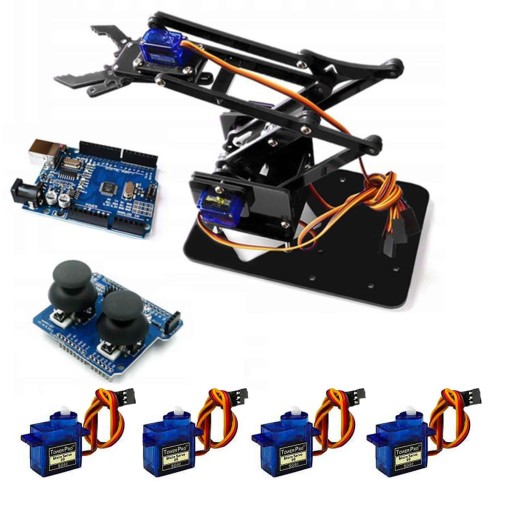 Полный комплект роботизированной руки 4DOF Arduino