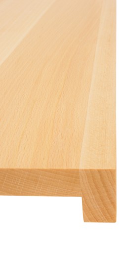 STOLNICA DESKA DREWNIANA DO KROJENIA Z RANTEM BUKOWA 47x37 CM SOLIDNA