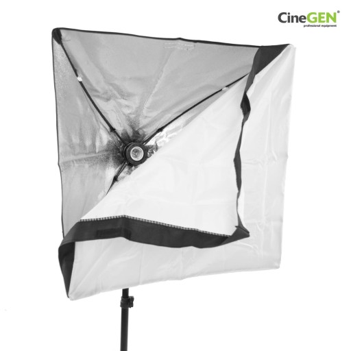 Студийный набор: 2 шт. SOFTBOX 40x40, штатив со светодиодной лампой