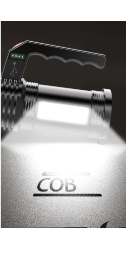 LATARKA SZPERACZ AKUMULATOROWA T6 LEDCOB USB SOLAR