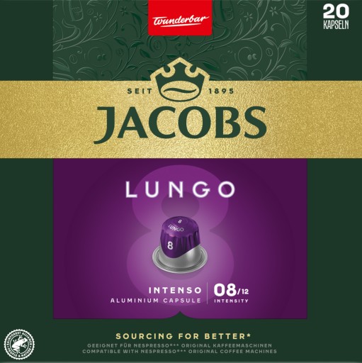 NESPRESSO JACOBS LUNGO INTENSO КОФЕ 40 шт. XXL-ПАК