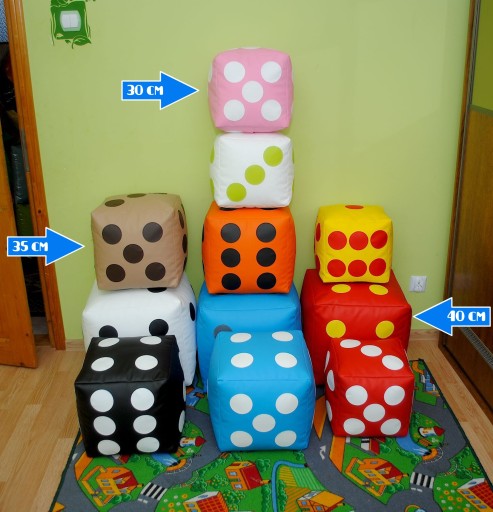 КУБИКИ ИЗ ППУФА 35см, КВАДРАТНЫЙ КУБ