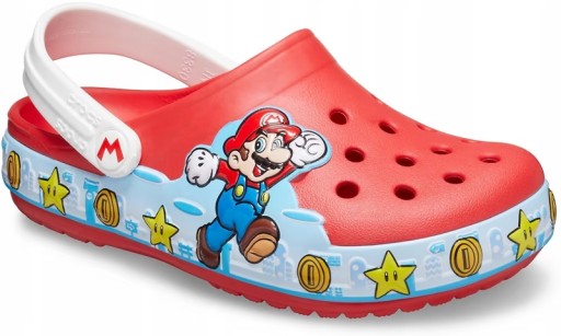 ДЕТСКИЕ САНДАЛИИ CROCS SUPER MARIO LUMINOUS ШЛЕПАНЦЫ, размеры 22-23