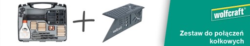 Комплект дюбельных соединений: шаблон + шаблон wolfcraft 8636000