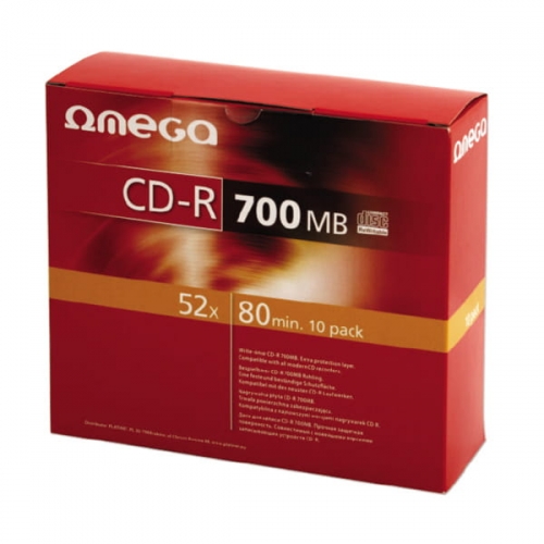 CD-R Omega 700 МБ slim 30 шт.