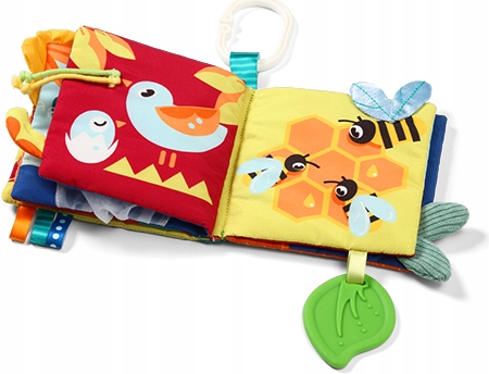 BABYONO SOFT SENSORY КНИГА, ПРОРЕЗЫВАТЕЛЬ, ТАМОЖЕННАЯ бирка