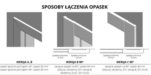 Регулируемая фальцевая дверная коробка Pol-skone 260-280