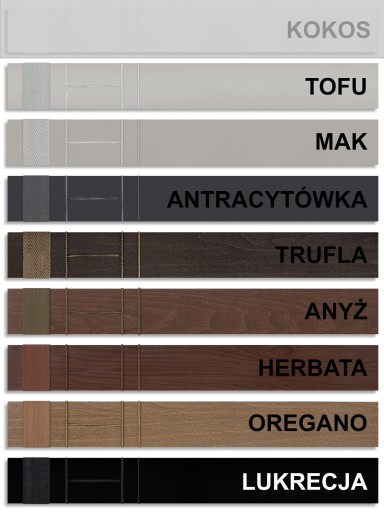 Żaluzje Drewniane na wymiar CLICKY Flip 50mm 130x80cm